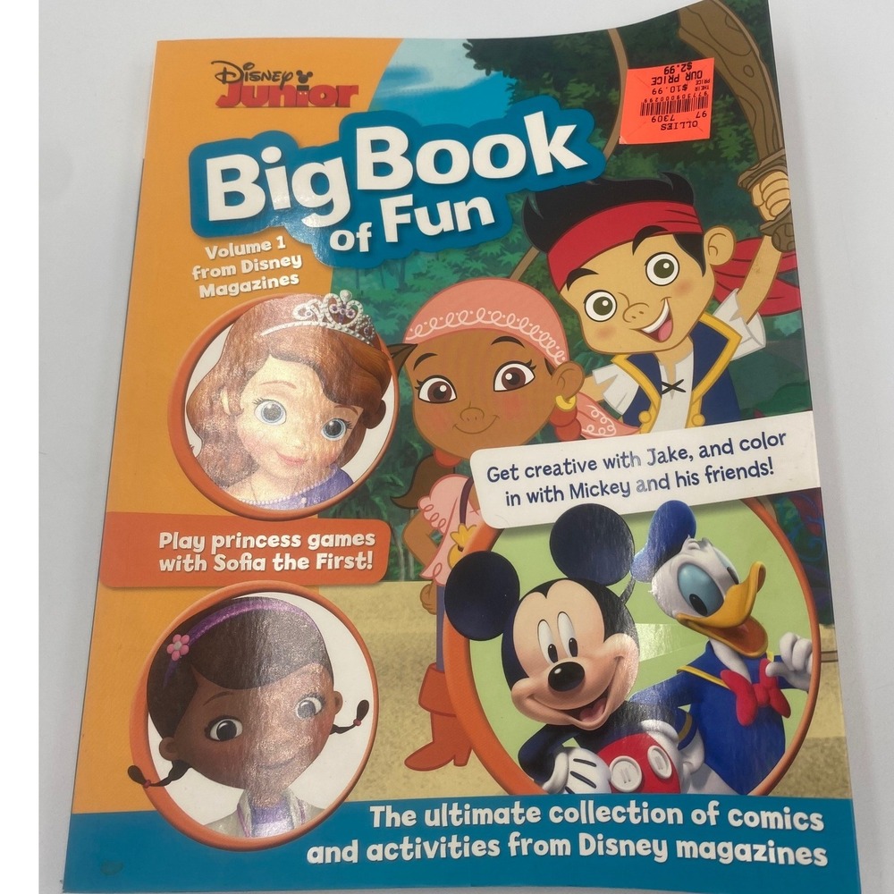Disney Junior Big Book of Fun Volume 1 Activities Comics Mickey‎ Sofia Doc 2014